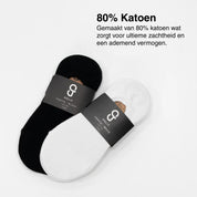 Footie (zwart) - katoen