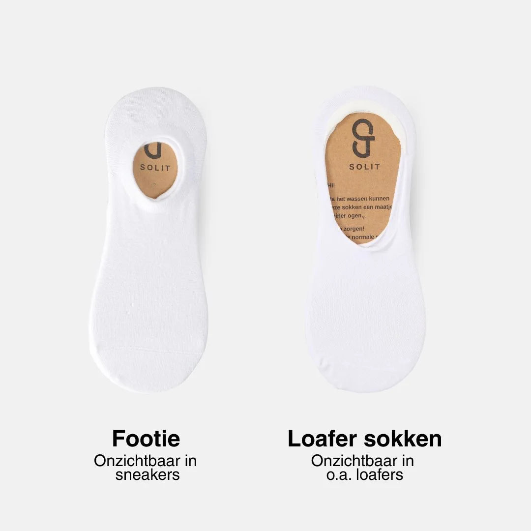 Loafer sokken (wit)