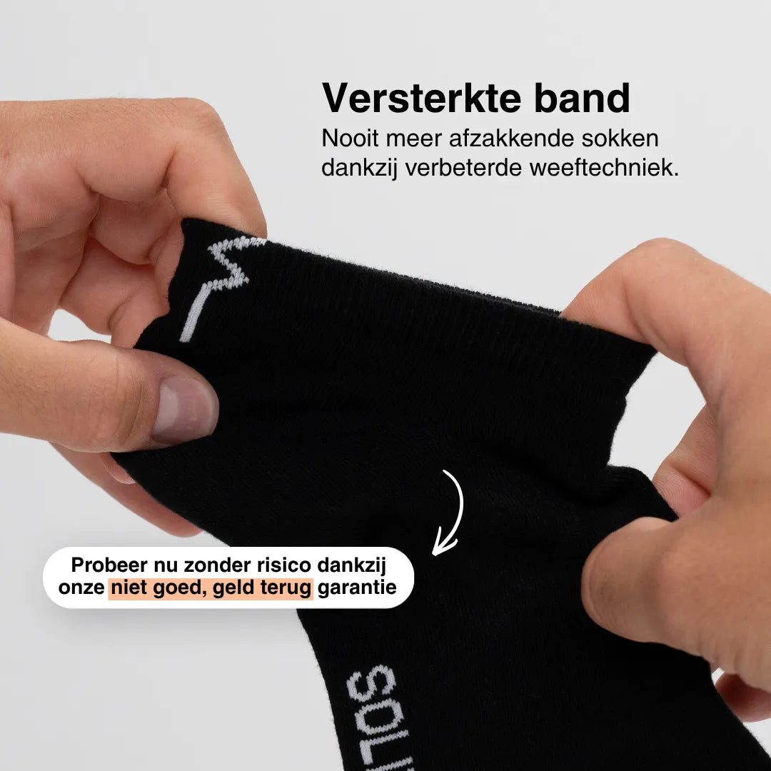 Sokken die nooit meer afzakken (zwart)