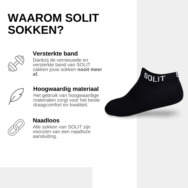 SOLIT socks - classic bamboo zwart usp kopie