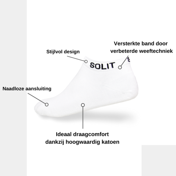 SOLIT socks - classic cotton wit usp 5